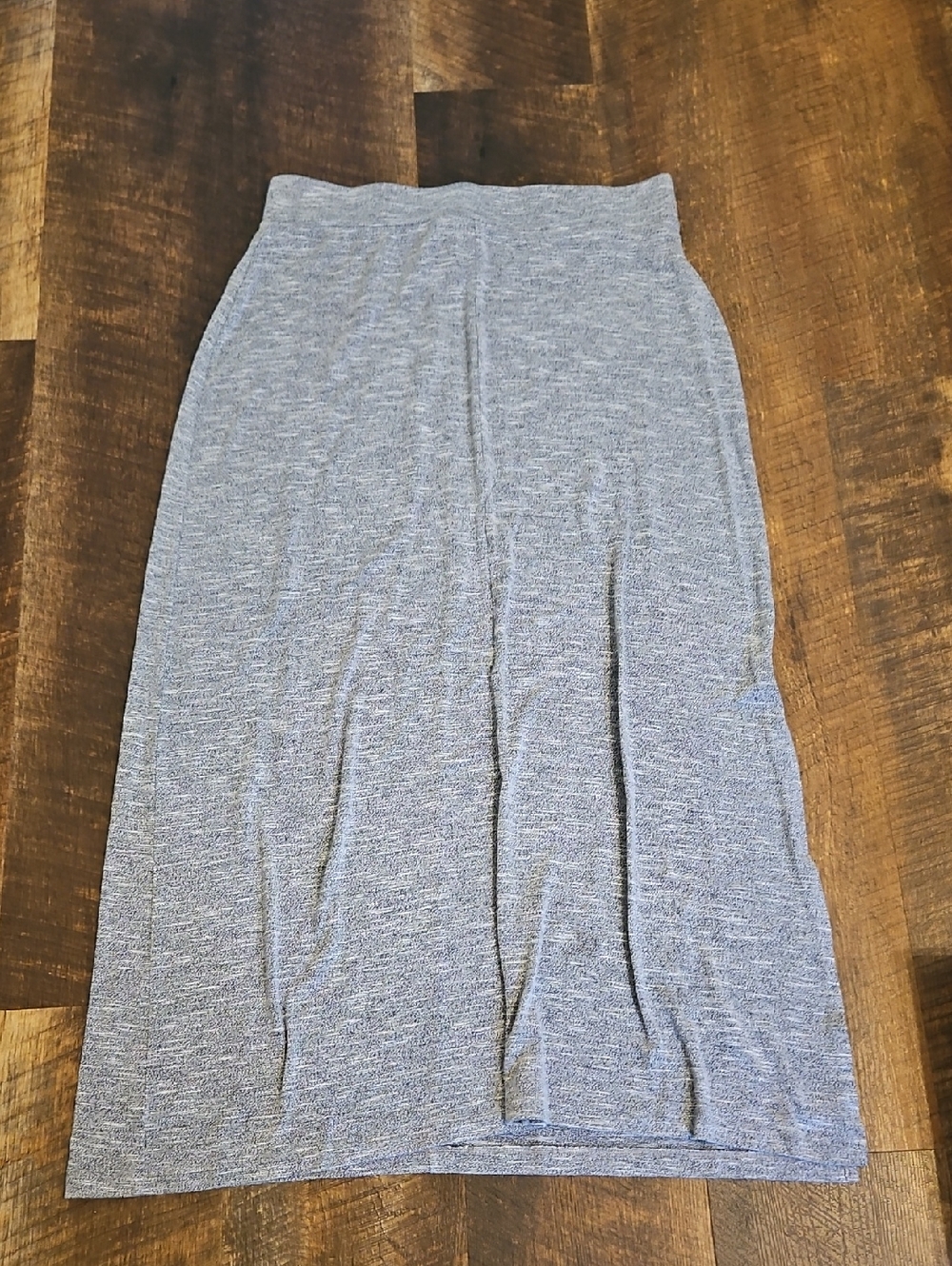 LOFT gray space-dye knit maxi skirt